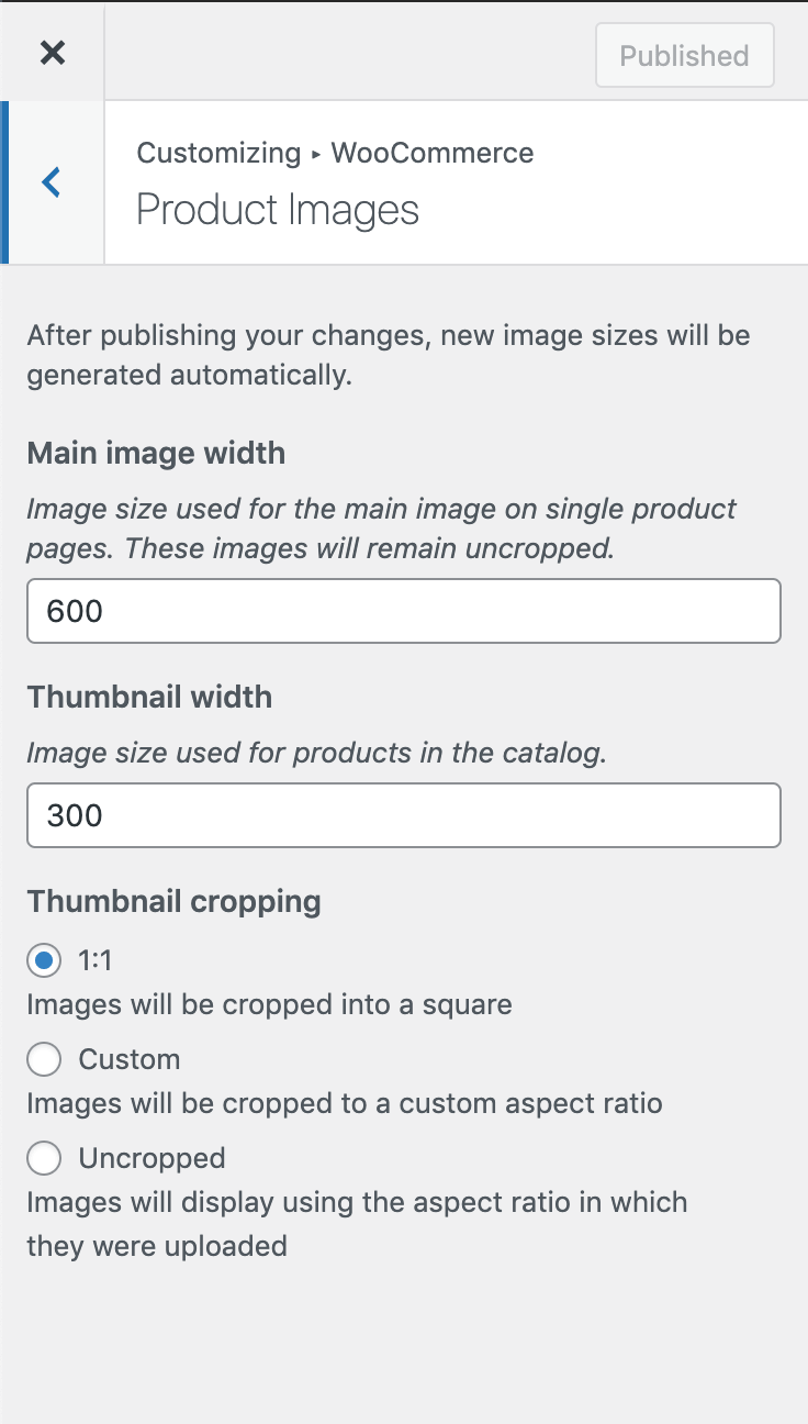 customize wc product image details
