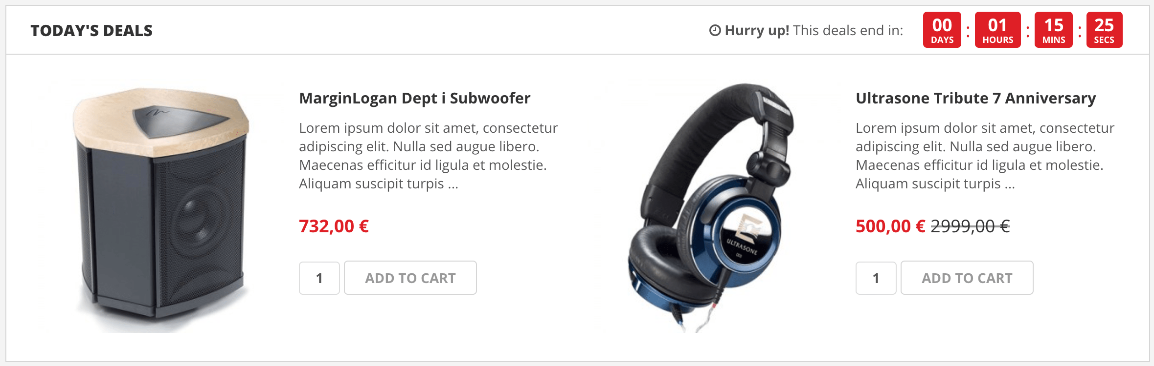 Home Page (Today's Deals)