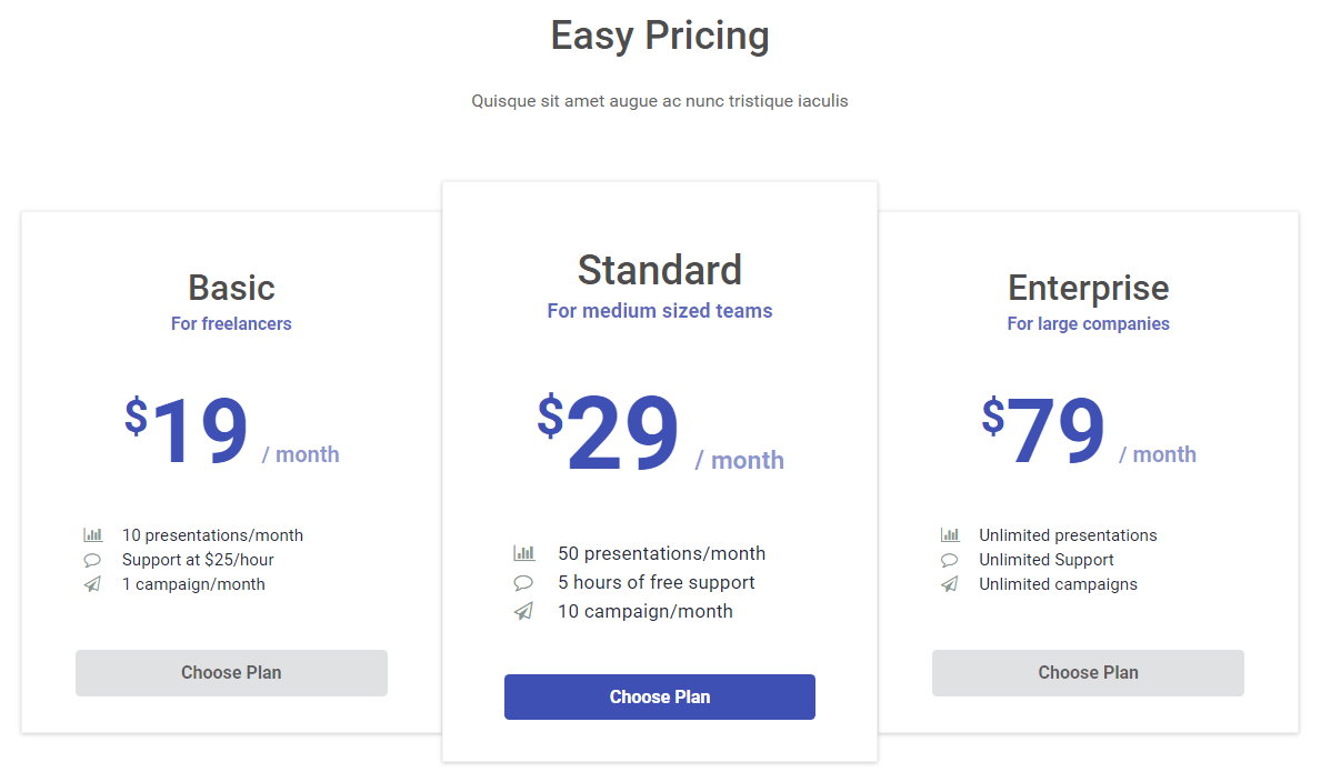 Home page - Easy Pricing