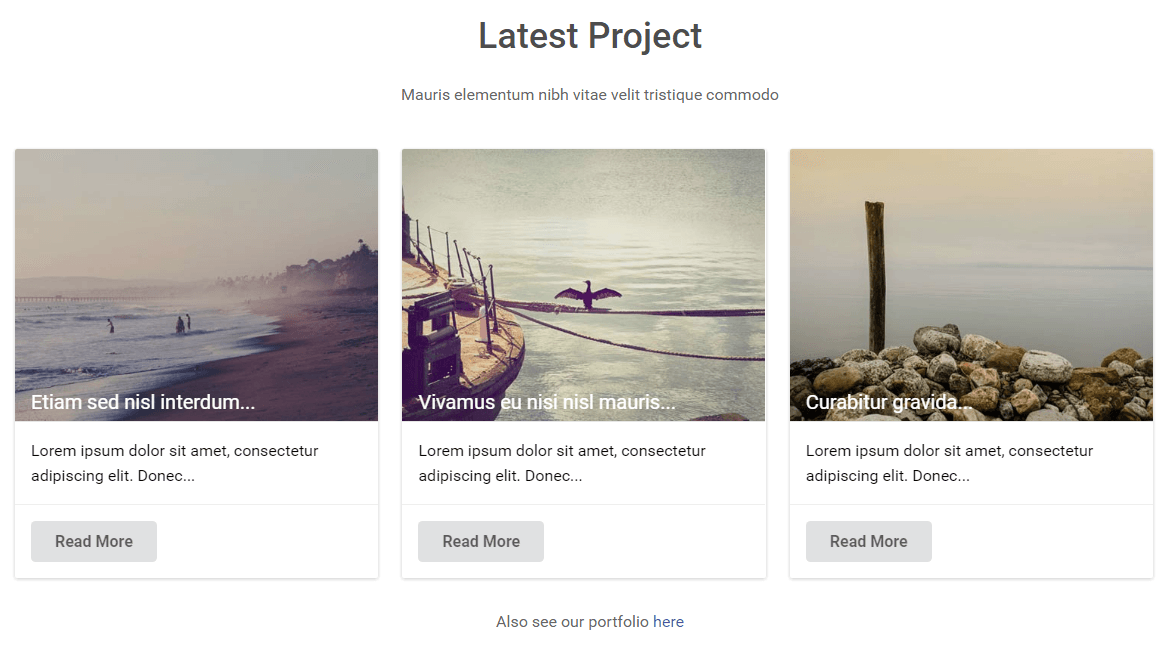 Home page - Latest Projects