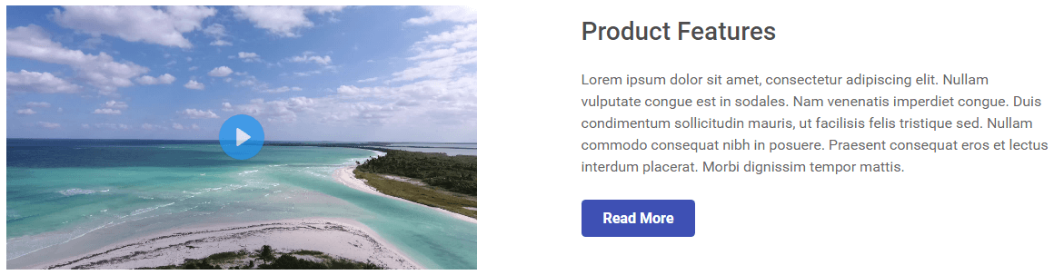 Home page - Product Features
