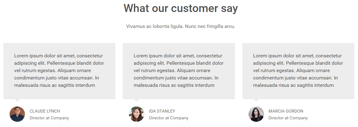 Home page - What Our Custom Say