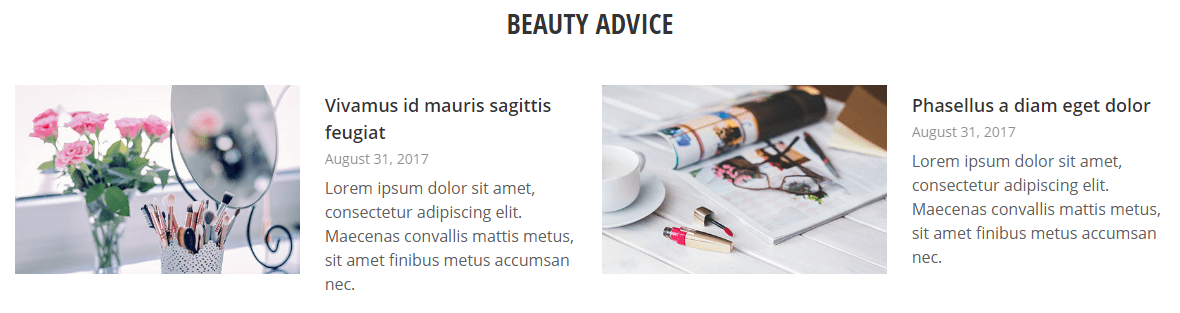 Home page - Beauty Advice
