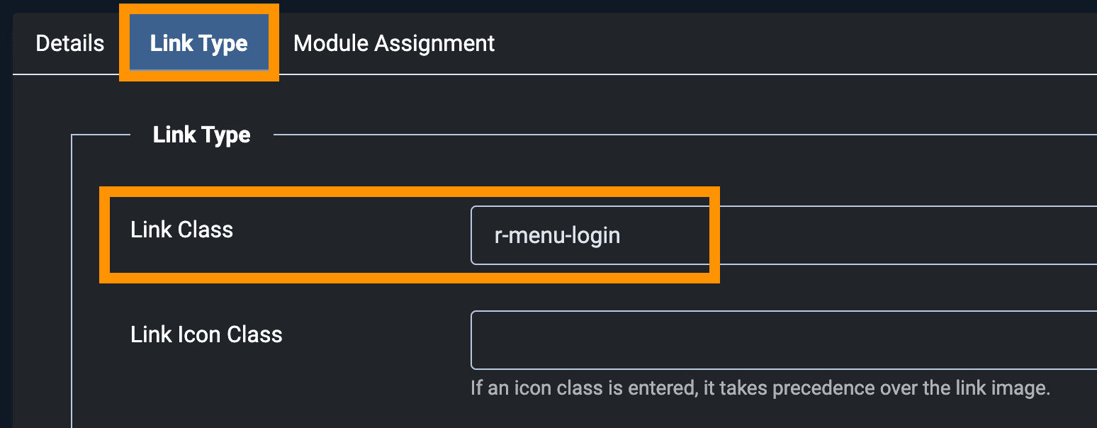 global popup login with joomla menu 2