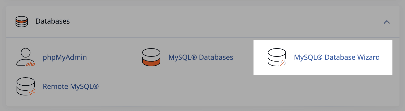 mysql database wizard