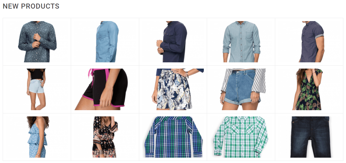 Home page - New Products
