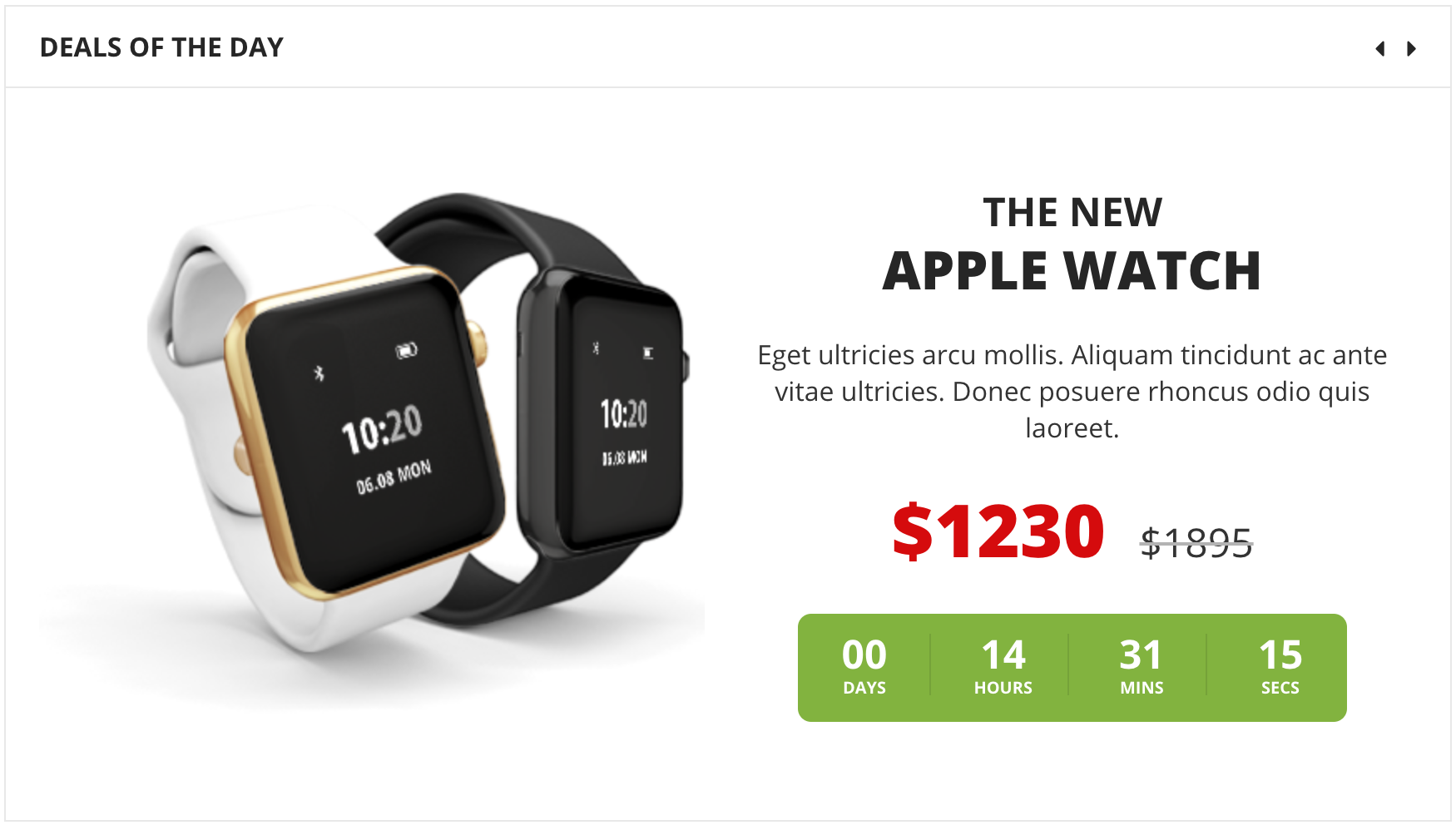 Home Page (Deals of the day Particle)