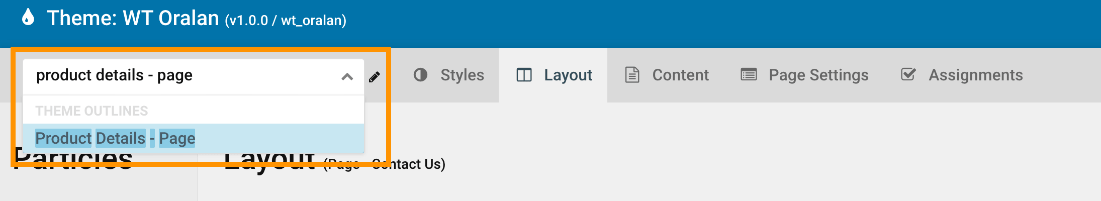 outline select home page