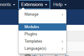 Joomla Extensions Modules