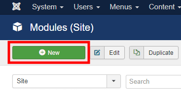 Create new module