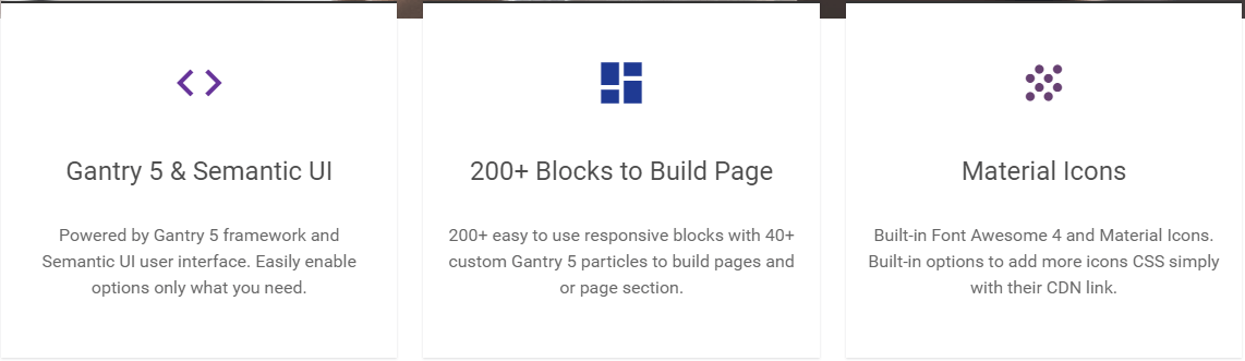 Home page - Icon Features