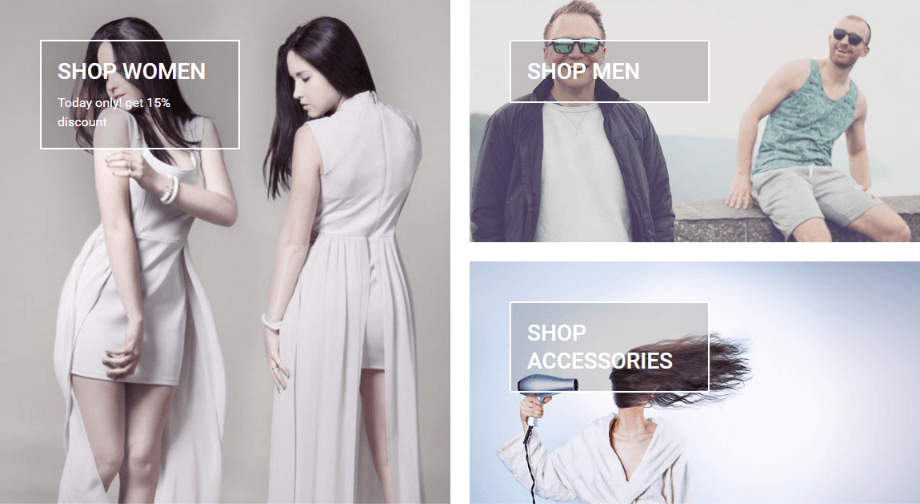 Home page - Custom Product Categories