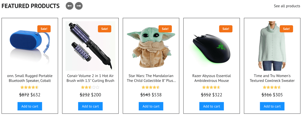 dodgerblue featured products
