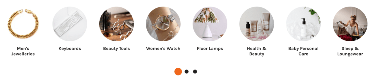 nystaron categories carousel