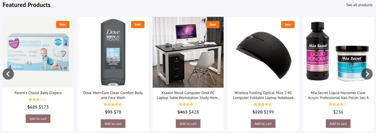sandybrown featured products