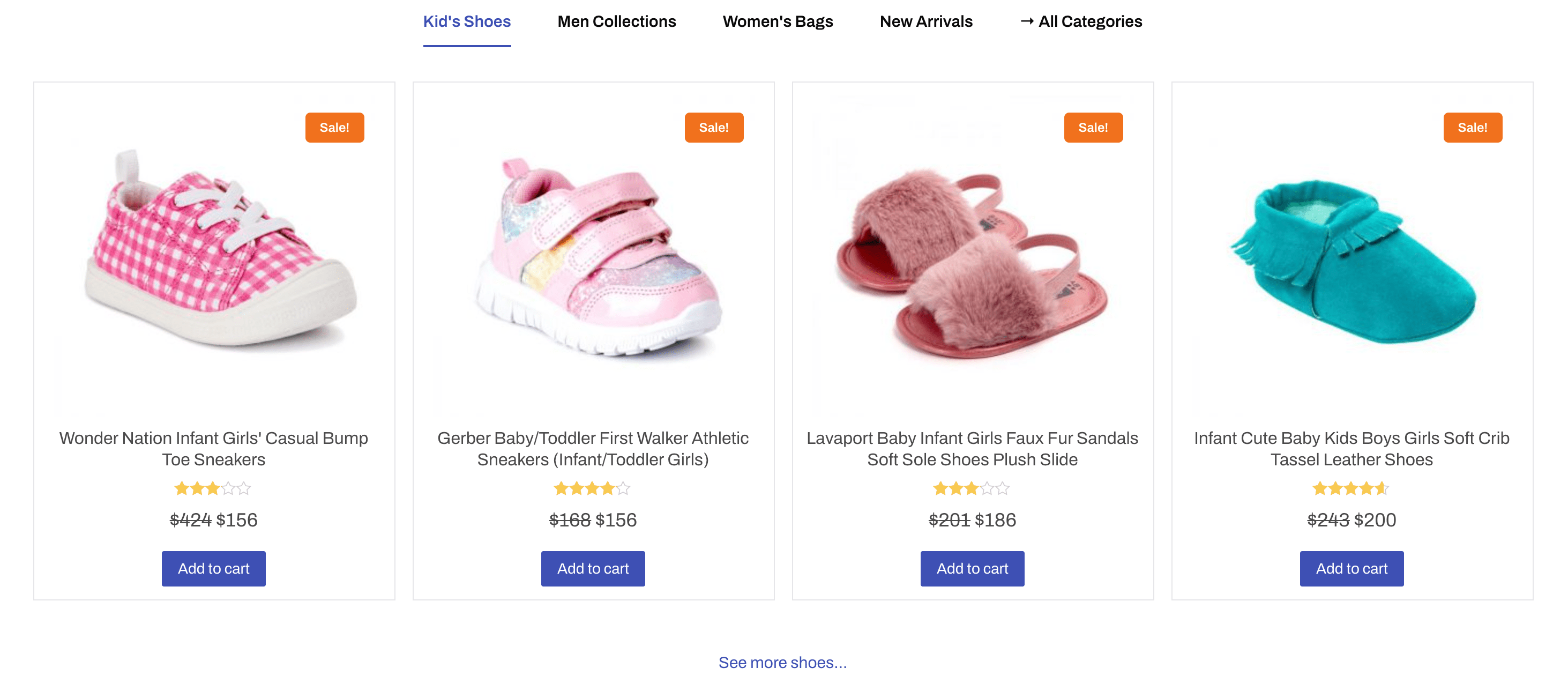 products tabs