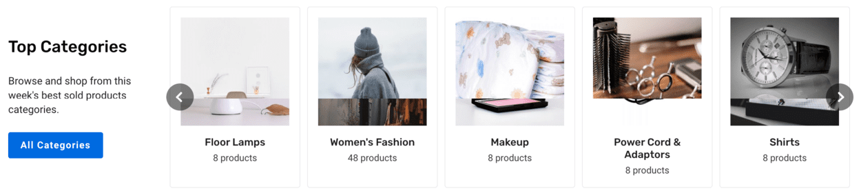 zucchini categories carousel