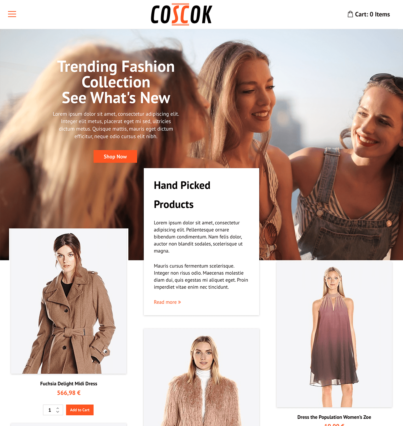 Coscok - WooCommerce Theme