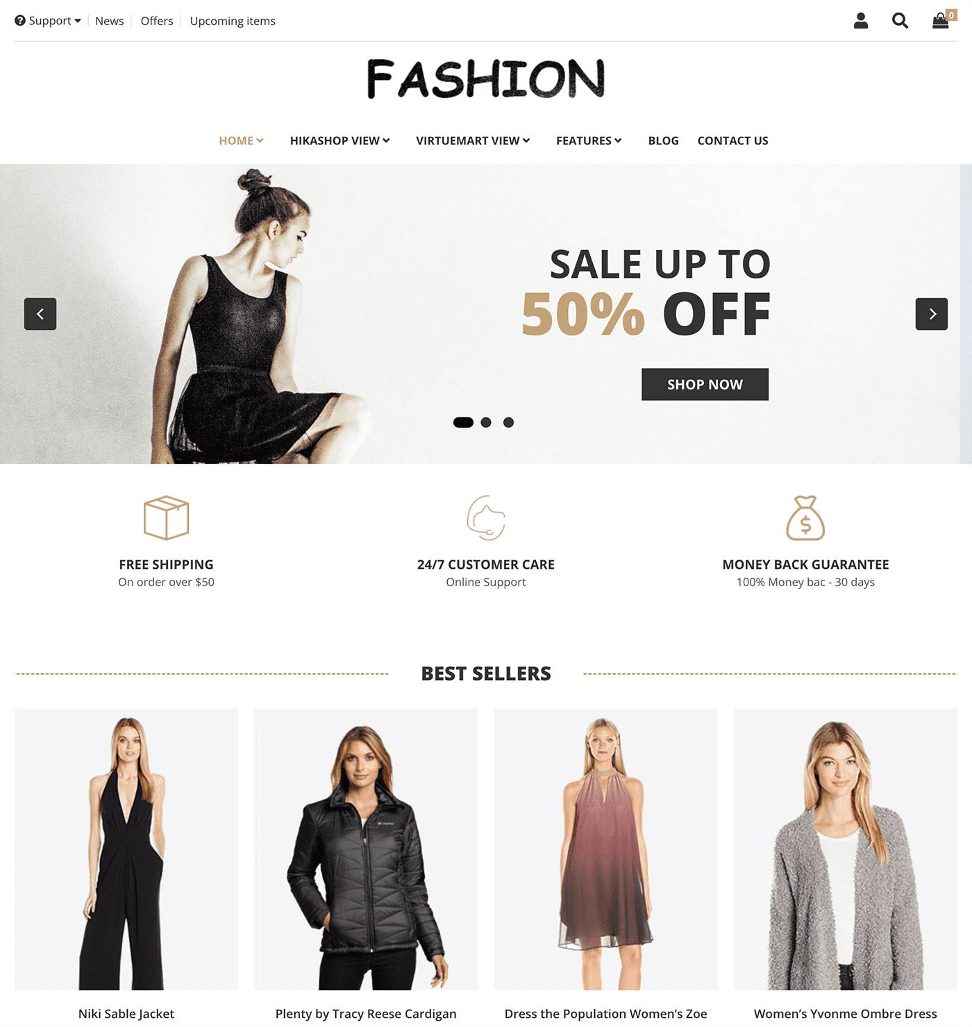 Fashion - Joomla! Template for HikaShop and VirtueMart