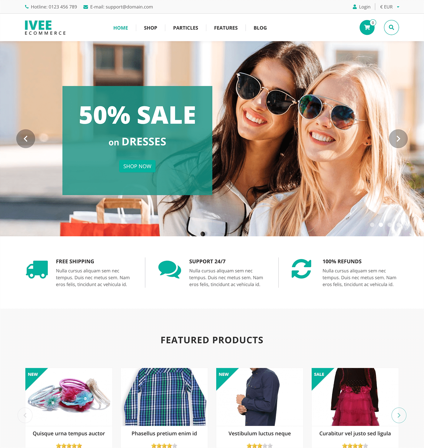 Ivee Ecommerce - WooCommerce Theme