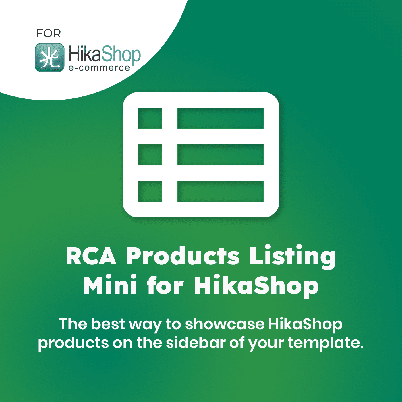 RCA Products Listing Mini for HikaShop - WooCommerce Theme