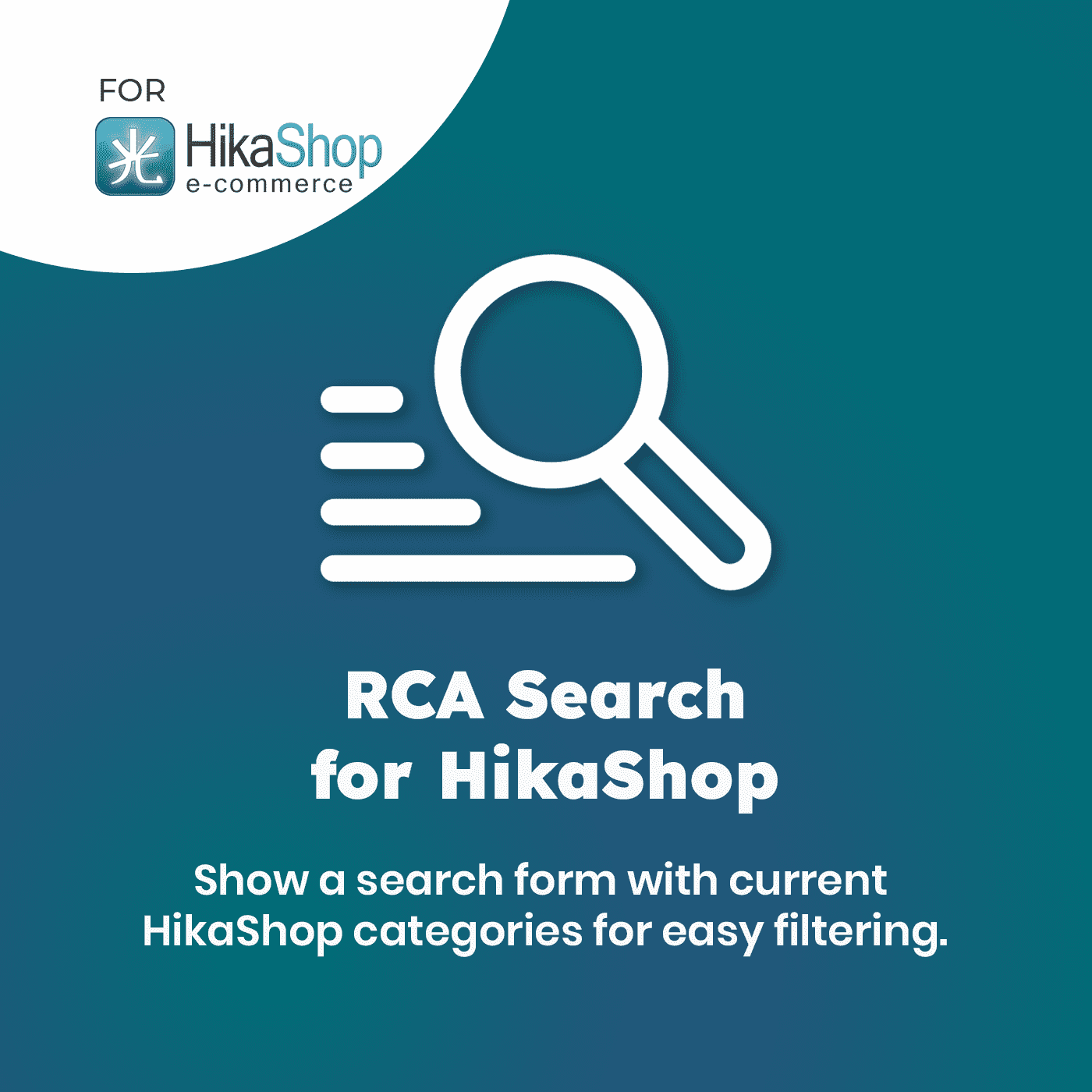 RCA Search for HikaShop - WooCommerce Theme