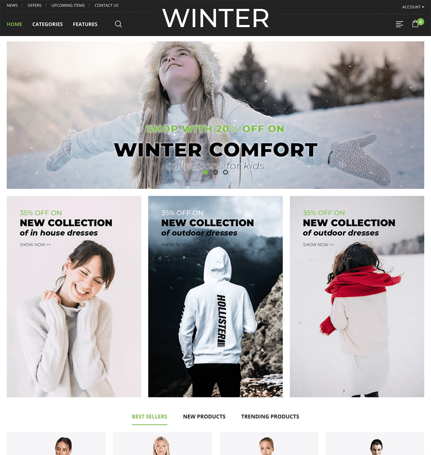 Winter - Joomla! Template for HikaShop and VirtueMart