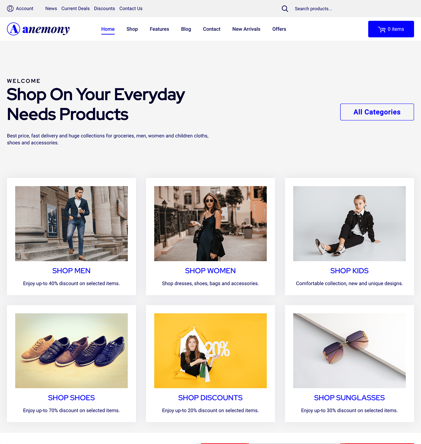 WT Anemony - WordPress for WooCommerce Theme