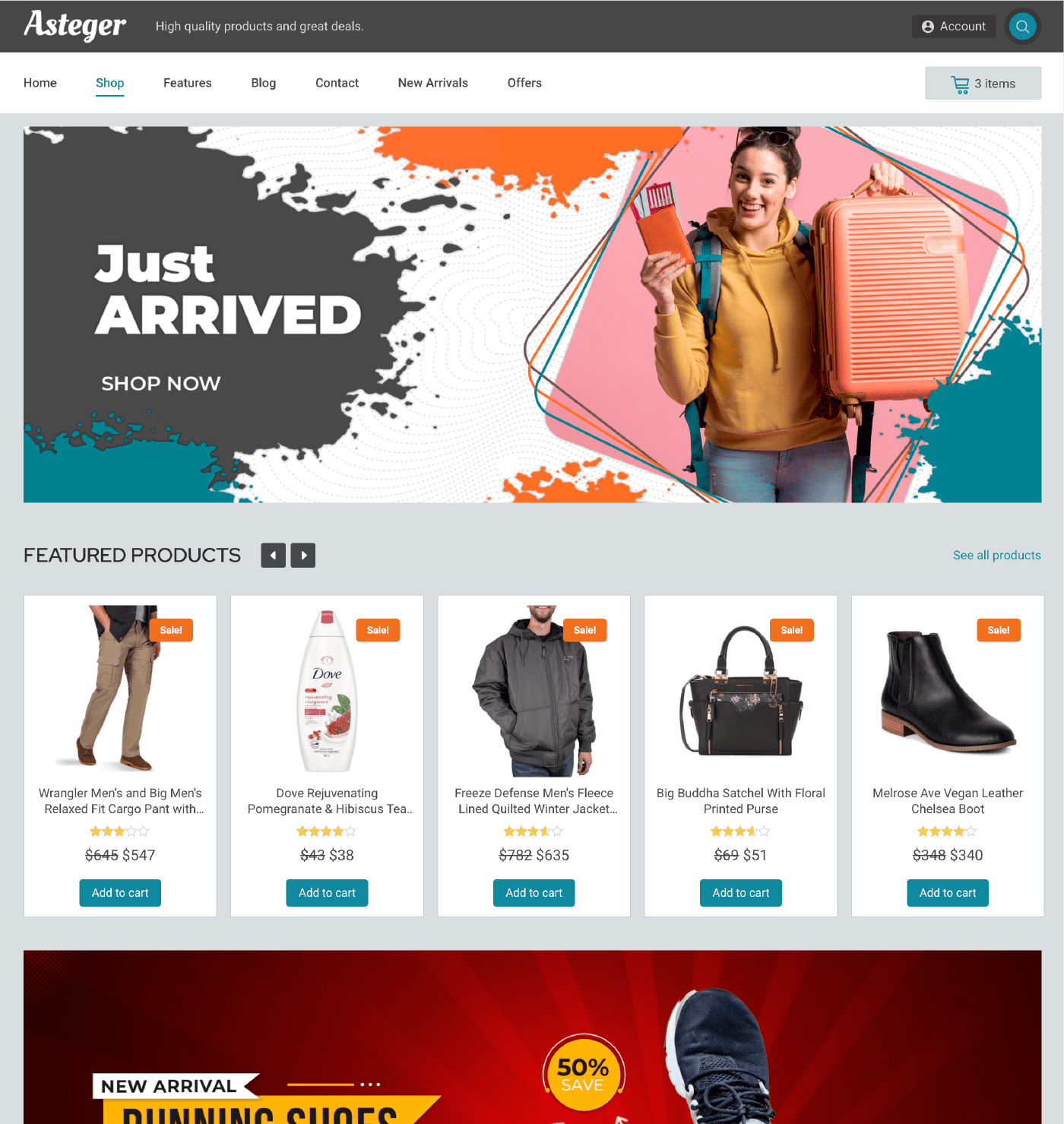 WT Asteger - WordPress for WooCommerce Theme