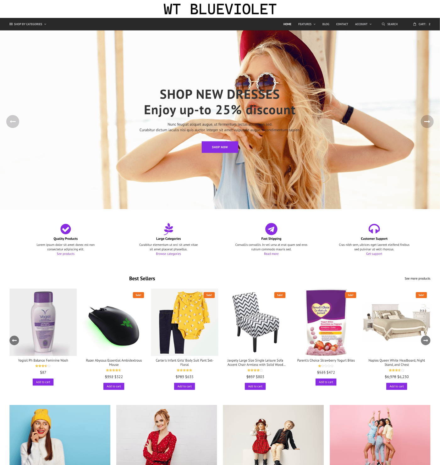 WT Blue Violet - WordPress for WooCommerce Theme