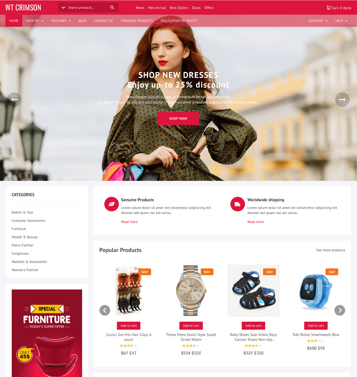 WT Crimson - WooCommerce Theme