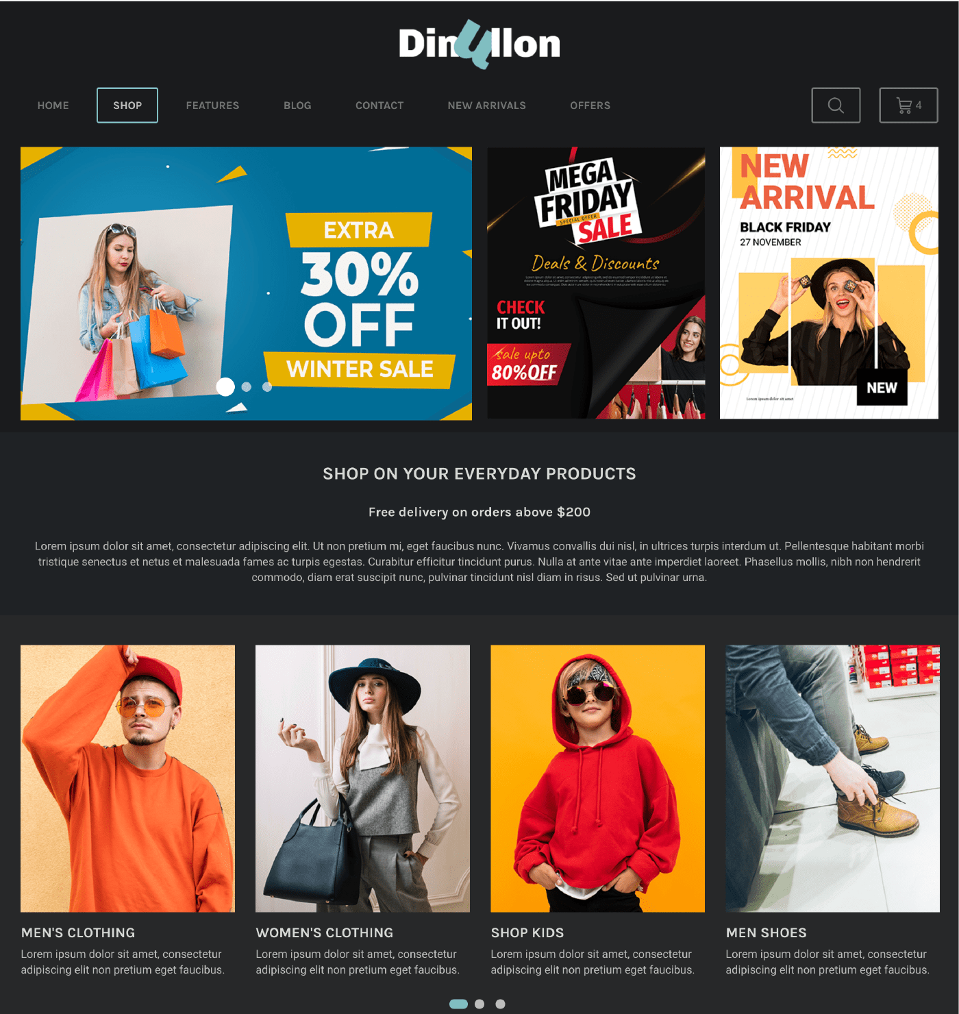 WT Dinullon - WordPress for WooCommerce Theme