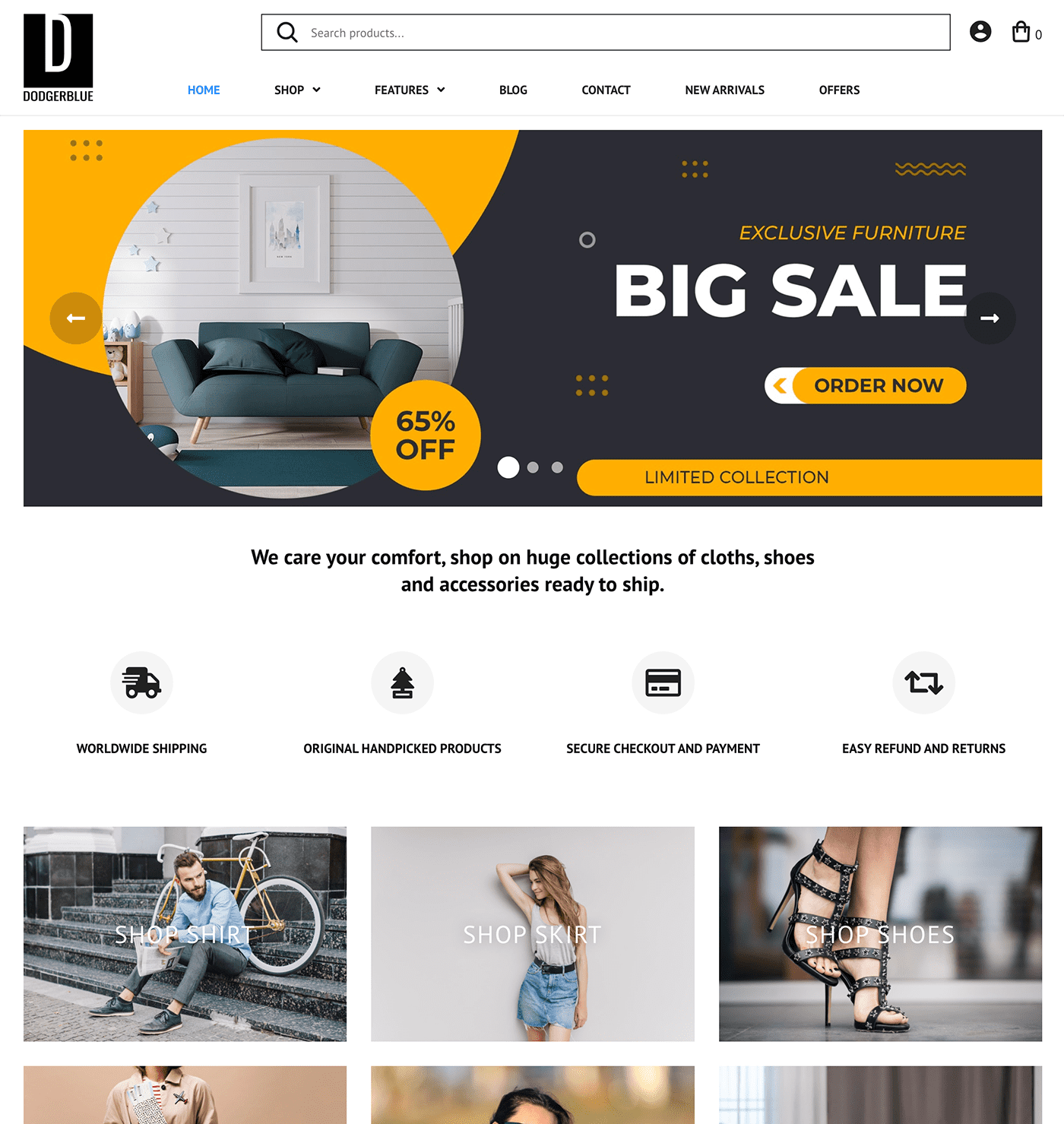 WT Dodgerblue - WordPress for WooCommerce Theme