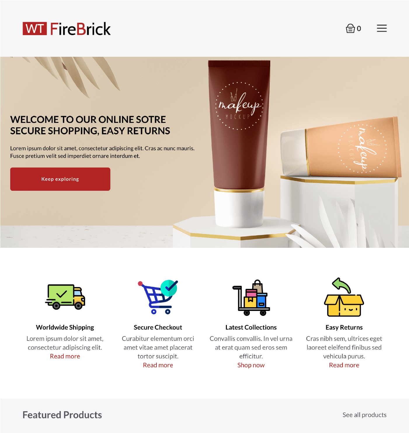 WT FireBrick - WordPress for WooCommerce Theme