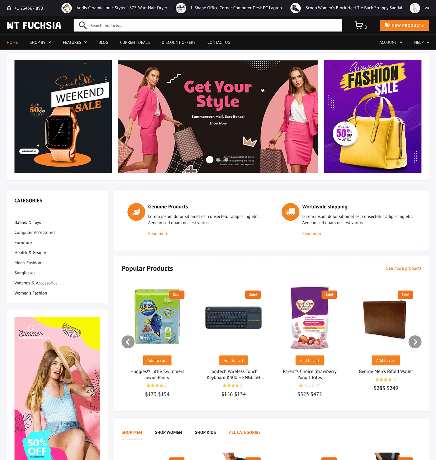 WT Fuchsia - WooCommerce Theme