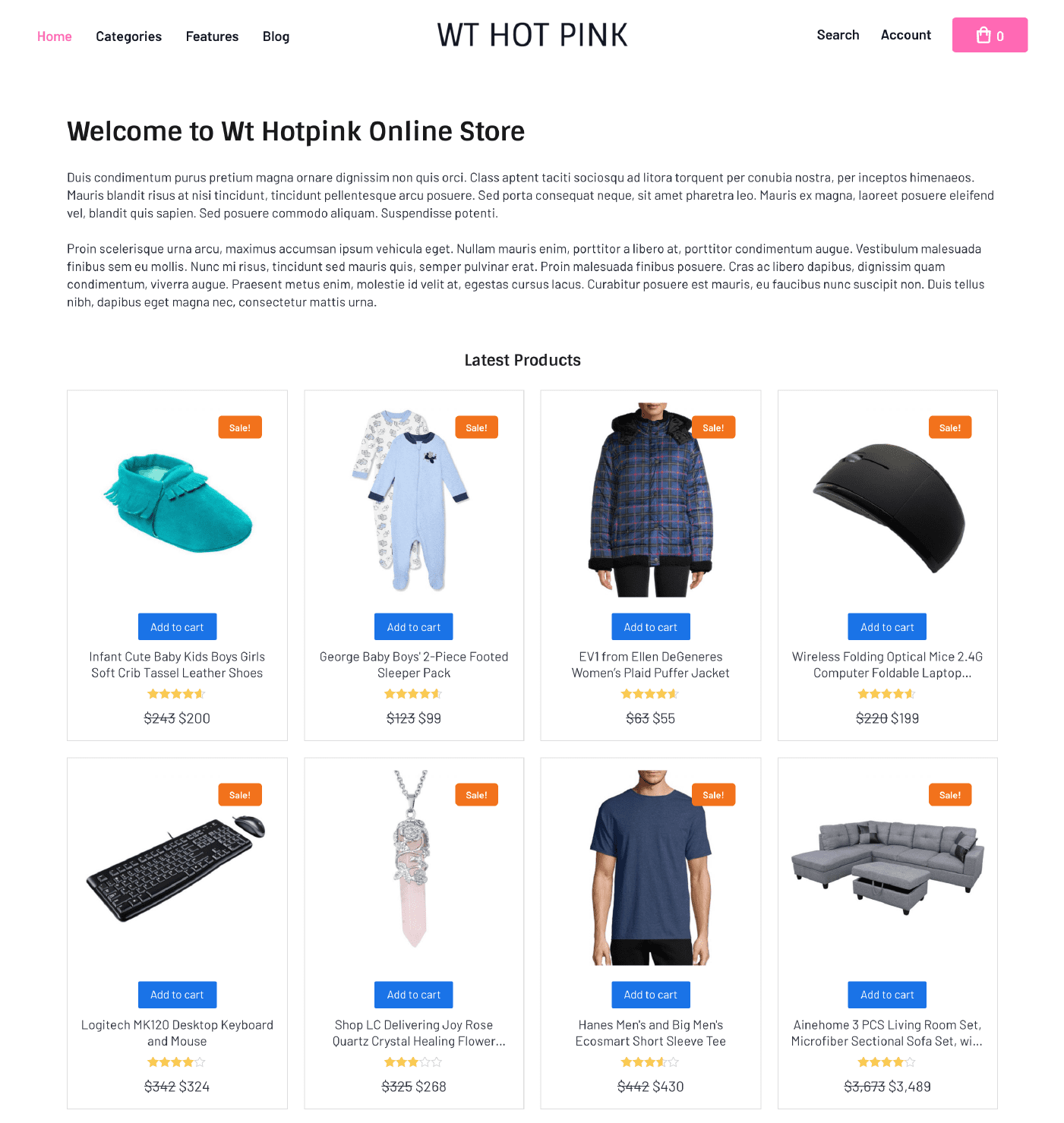 WT Hotpink - WordPress for WooCommerce Theme