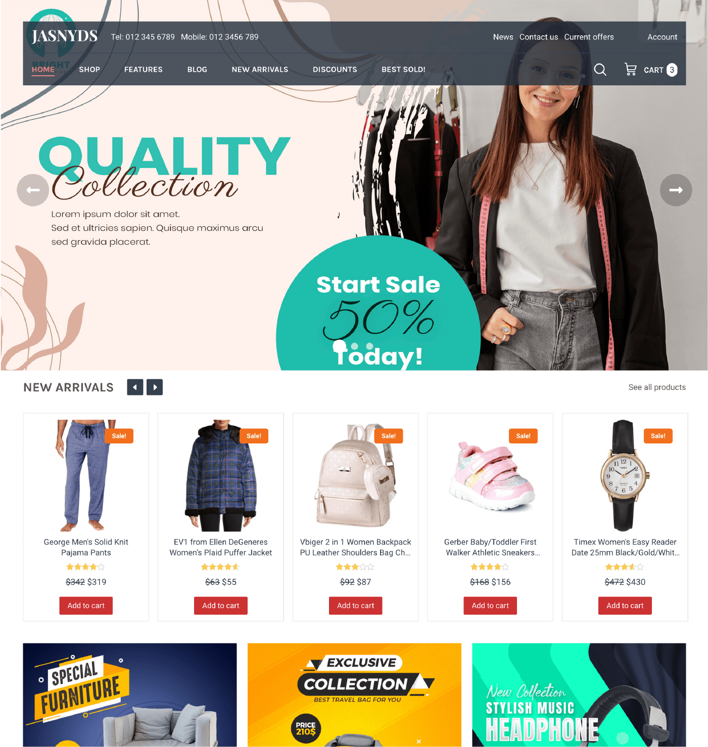 WT Jasnyds - WooCommerce Theme