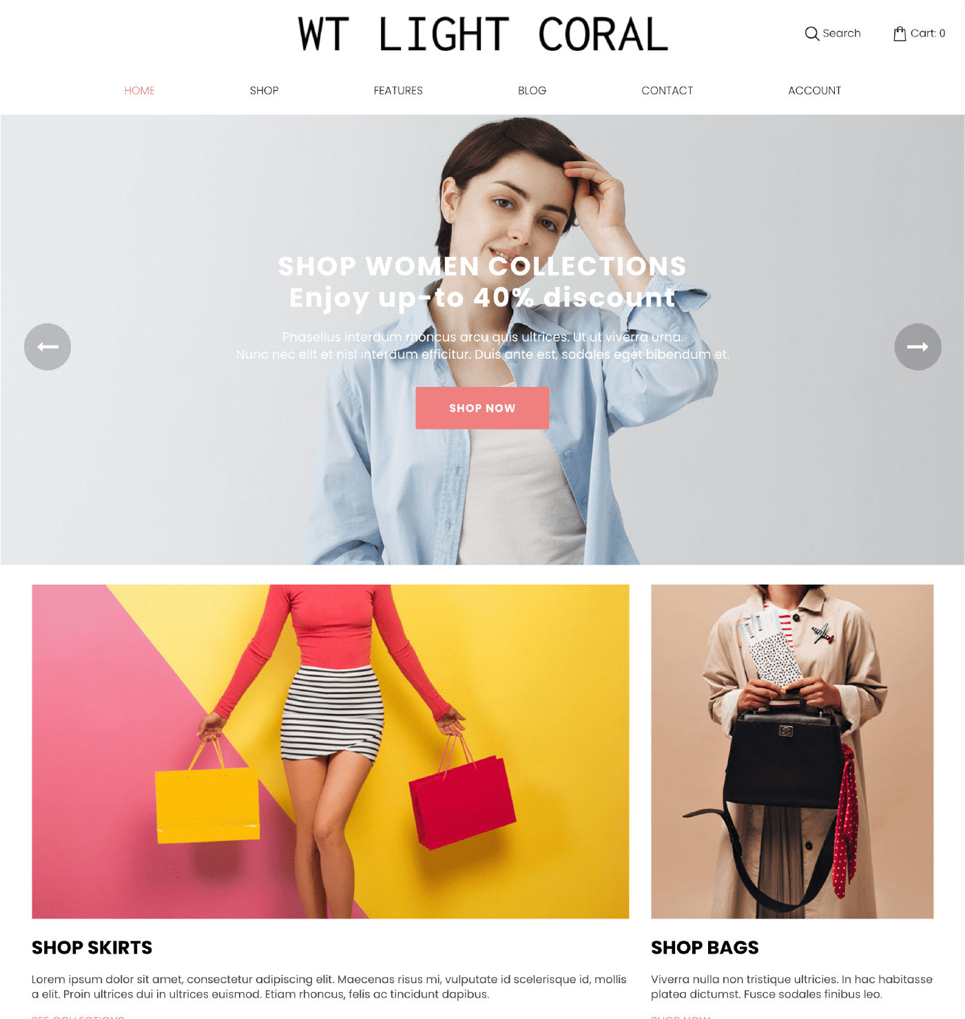 WT Lightcoral - WooCommerce Theme