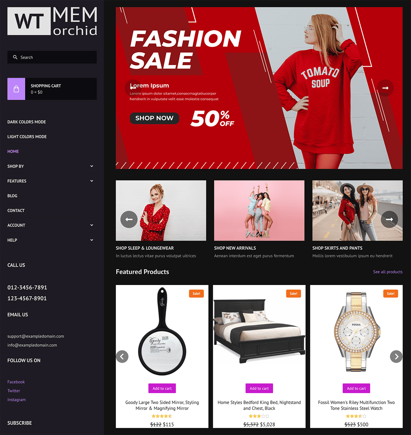 WT Memorchid - WordPress for WooCommerce Theme