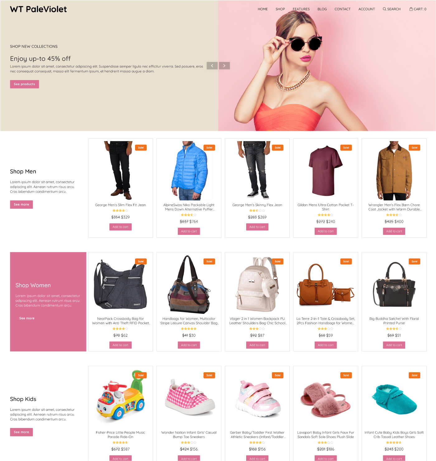 WT PaleViolet - WooCommerce Theme