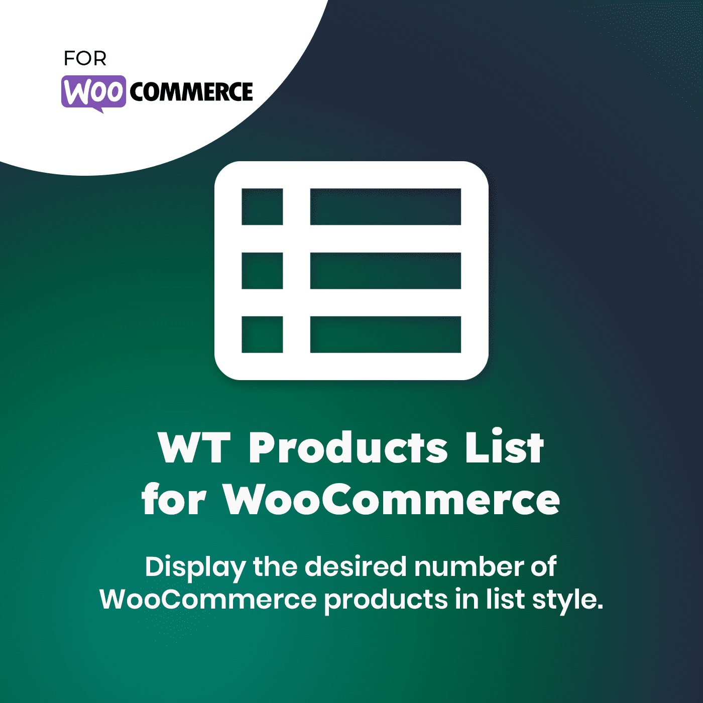 WT Products List for WooCommerce - WooCommerce Theme