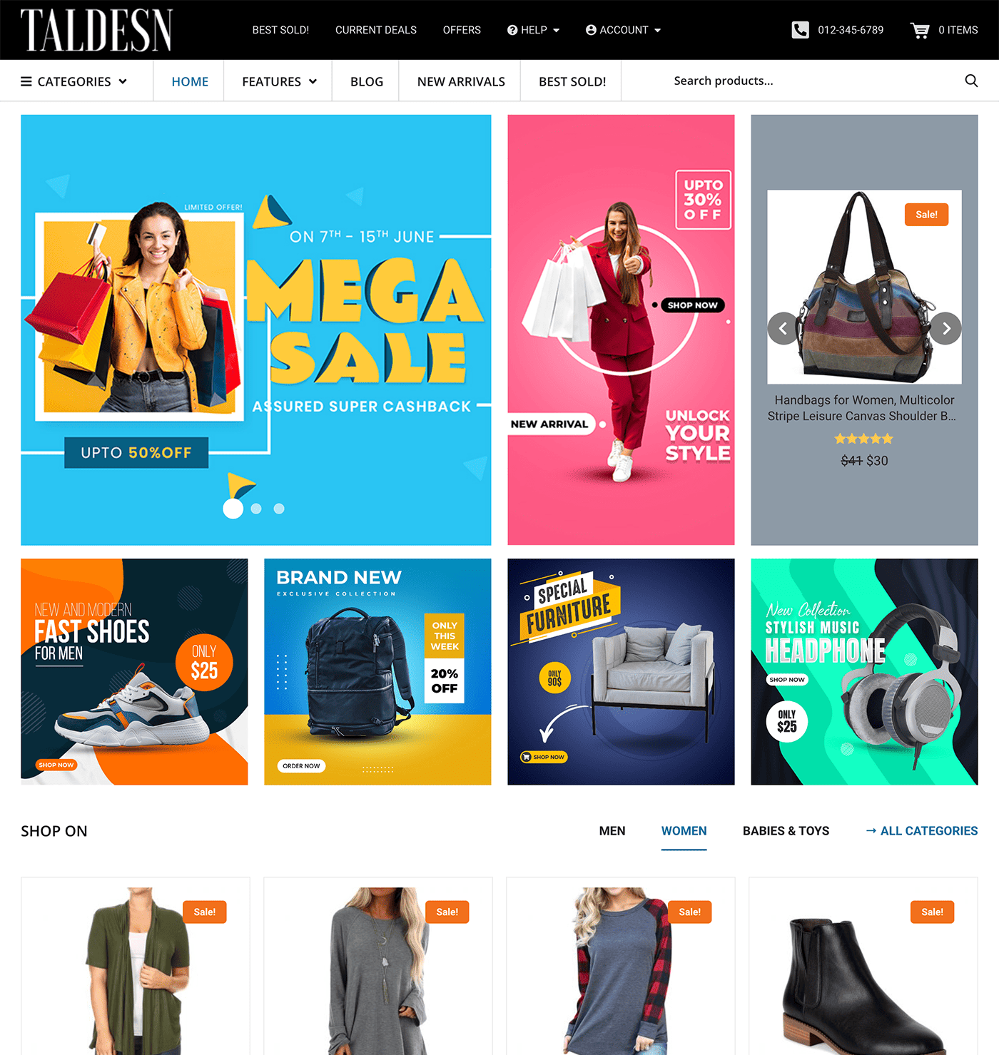 WT Taldesn - WooCommerce Theme