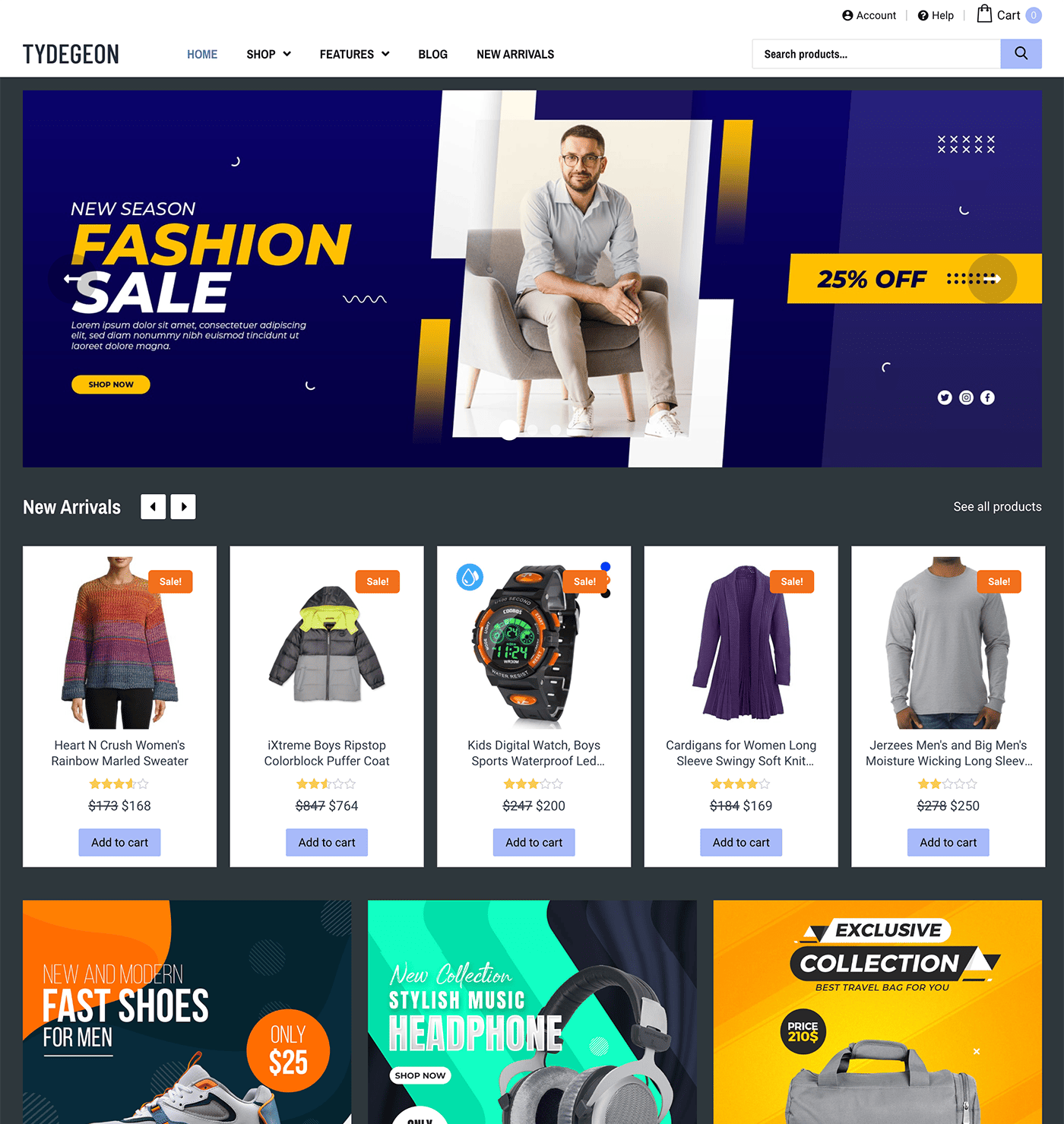 WT Tydegeon - WordPress for WooCommerce Theme