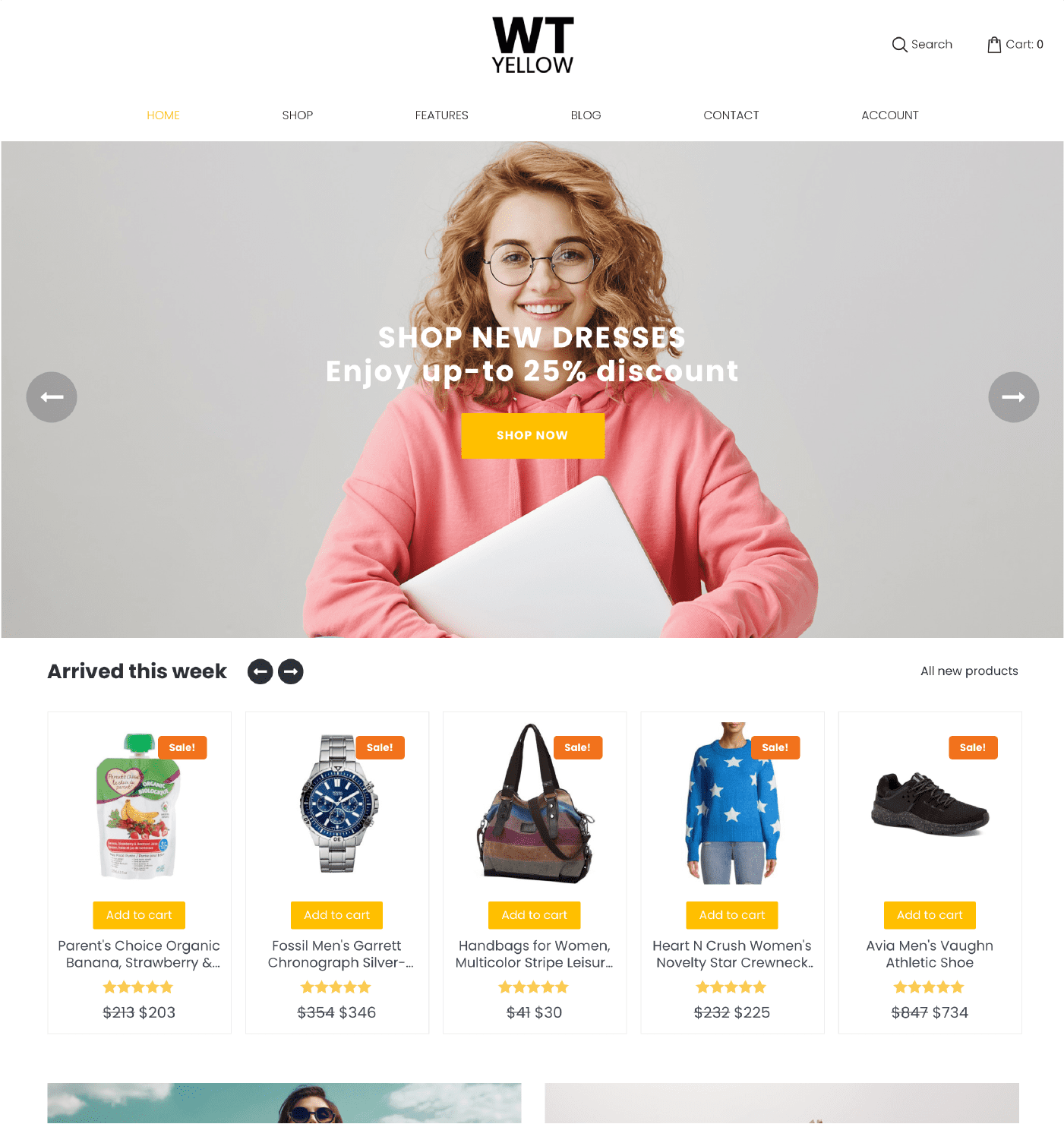 WT Yellow - WordPress for WooCommerce Theme