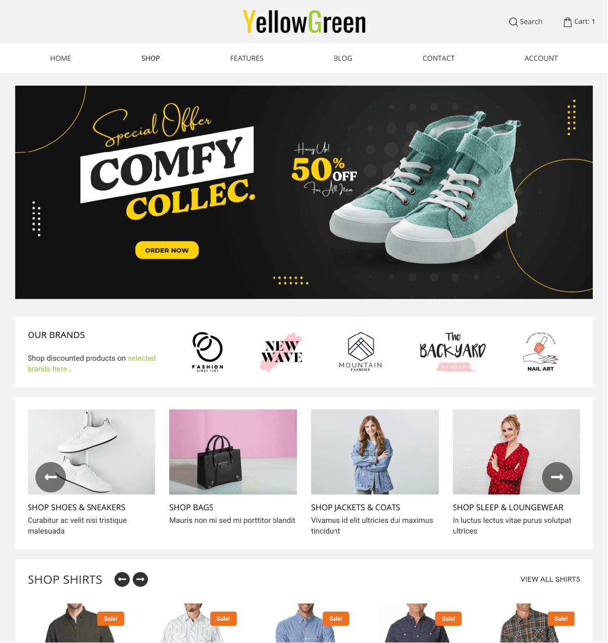 WT Yellowgreen - WooCommerce Theme