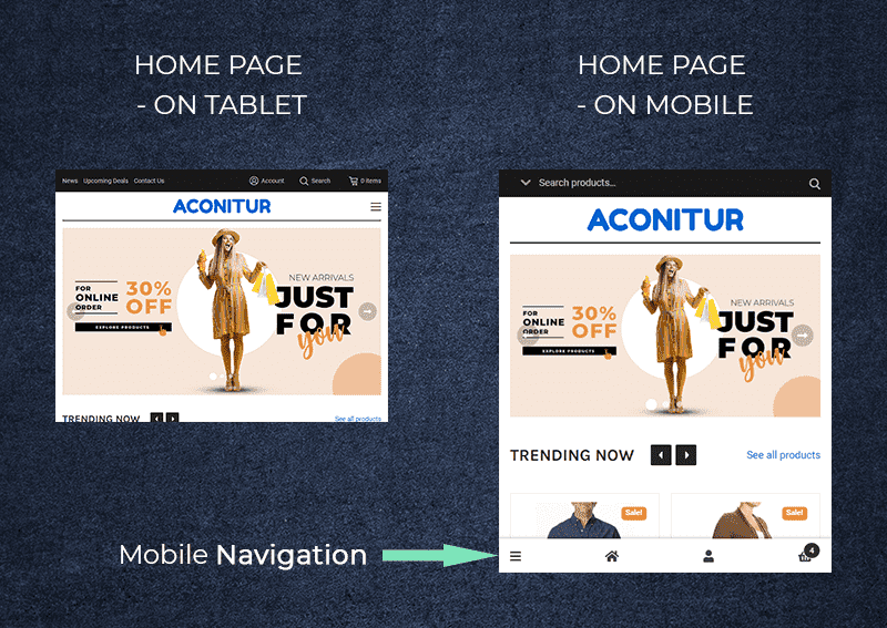Aconitur Tablet Mobile